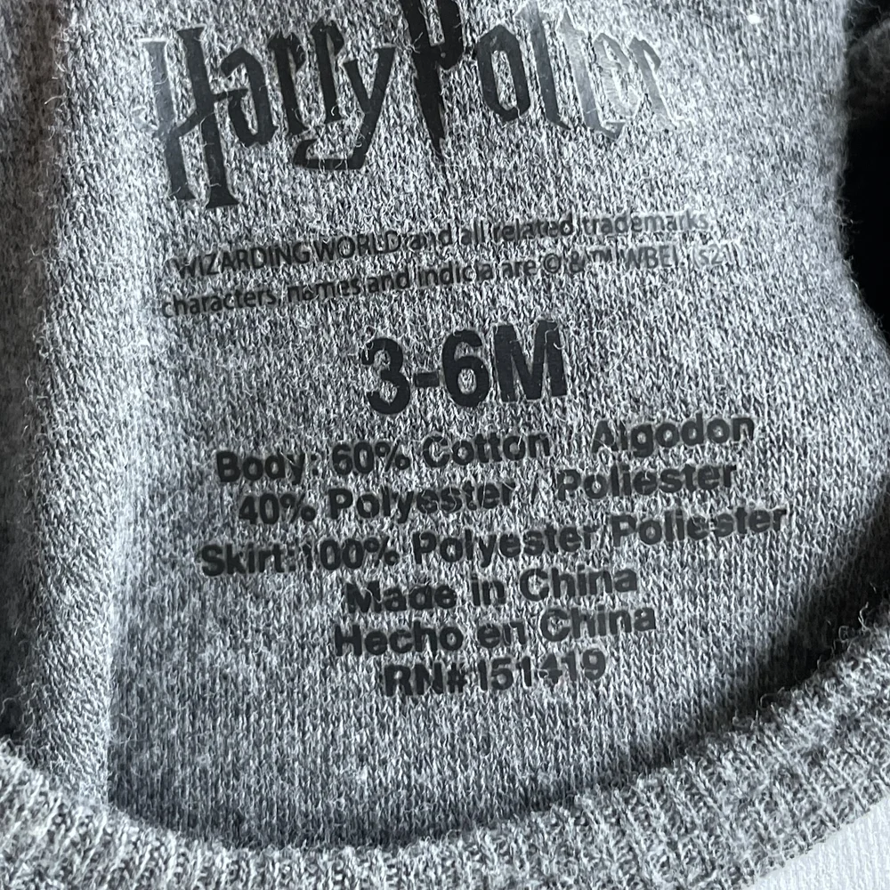 Harry‎ Potter Baby Girl Gryffindor Tutu Skirt Onesie Bodysuit - Size 3-6 Months